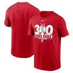 Kyle Schwarber Philadelphia Phillies Nike 300 Home Runs Milestone T-Shirt - MLB T-shirts
