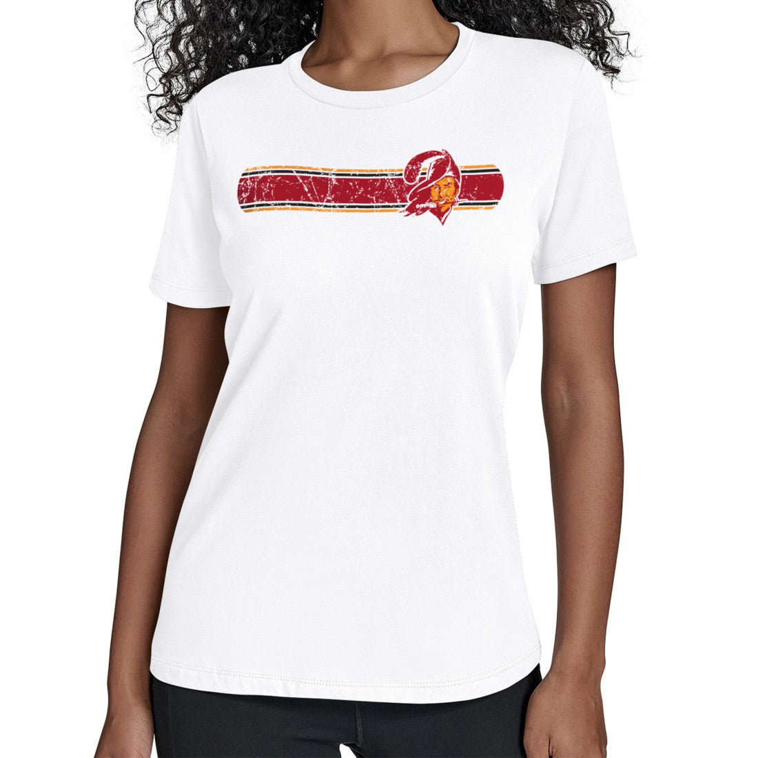 Tampa Bay Buccaneers Starter Women's Throwback Team Stripe T-Shirt | NFL On sale