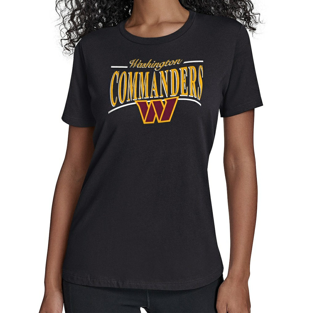 Washington Commanders Starter Women's Arch Stripe T-Shirt | NFL Discount