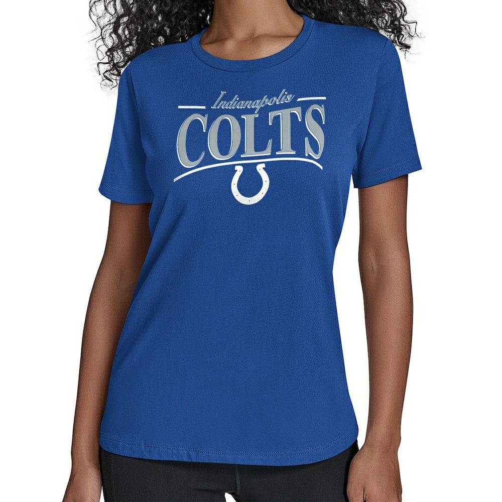 Indianapolis Colts Starter Women's Arch Stripe T-Shirt | NFL Online