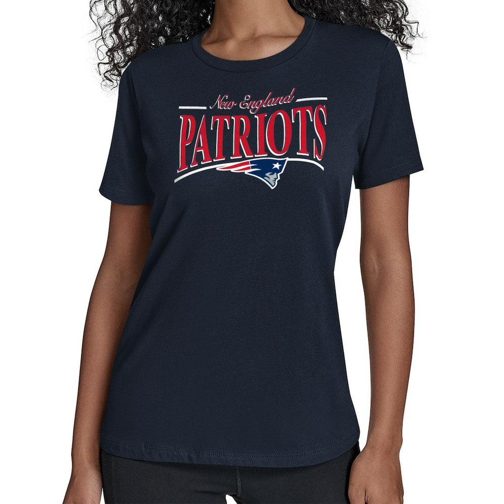 New England Patriots Starter Women's Arch Stripe T-Shirt | NFL Hot