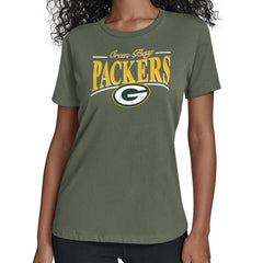 Green Bay Packers Starter Women's Arch Stripe T-Shirt | NFL New