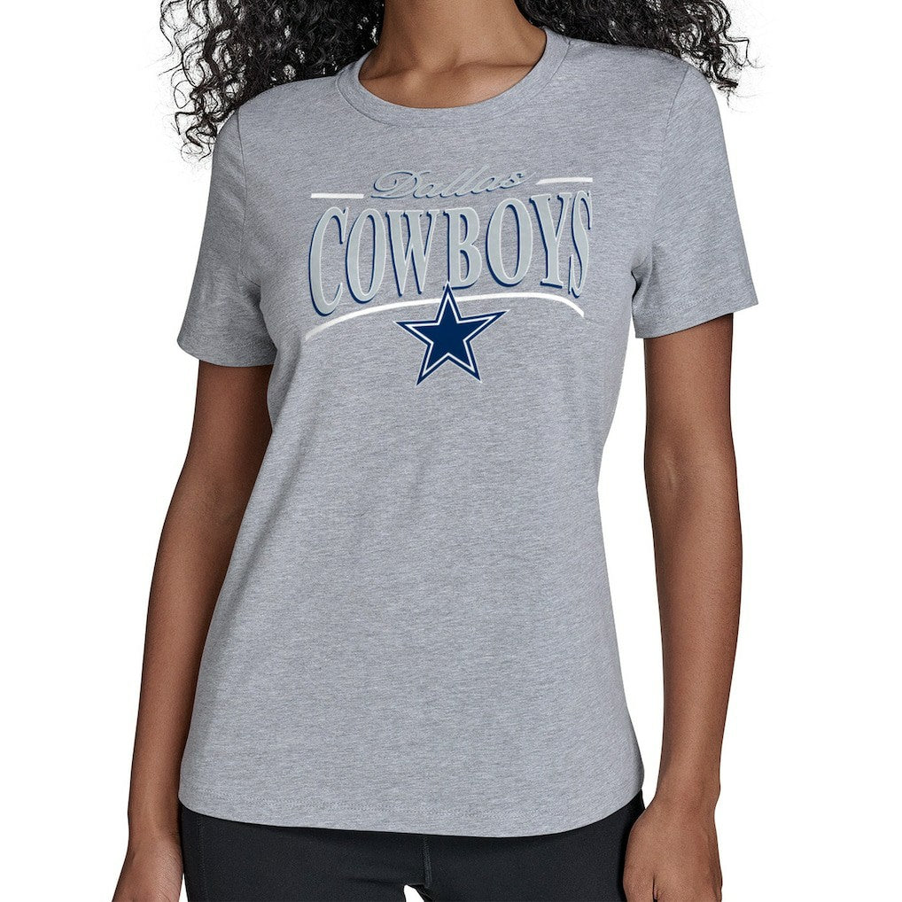 Dallas Cowboys Starter Women's Arch Stripe T-Shirt | NFL New