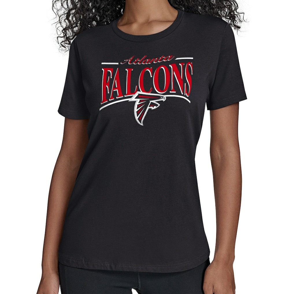 Atlanta Falcons Starter Women's Arch Stripe T-Shirt | NFL Outlet