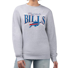 Buffalo Bills Starter Women's Arch Stripe Fleece Pullover Sweatshirt | NFL Near me