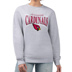 Arizona Cardinals Starter Women's Arch Stripe Fleece Pullover Sweatshirt | NFL On sale