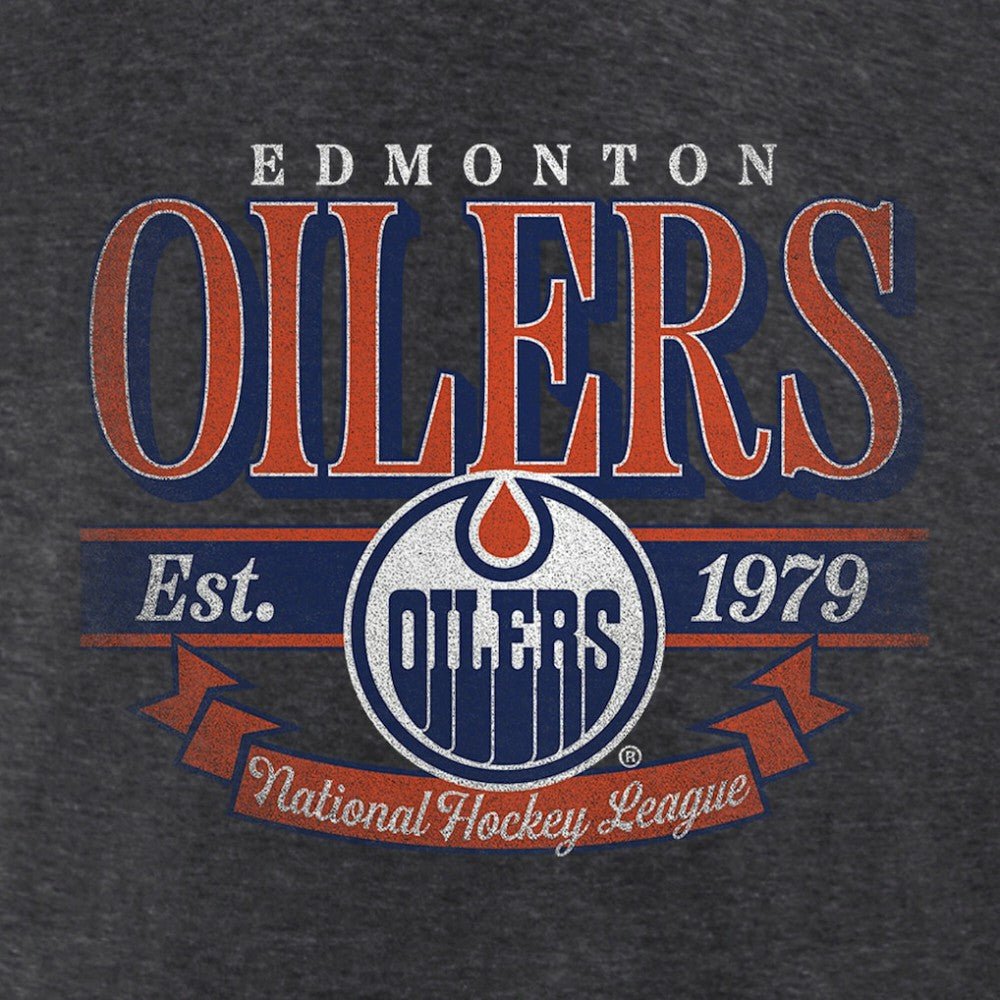 Edmonton Oilers Women's Retro Banner V-Neck T-Shirt -  NHL T-shirts
