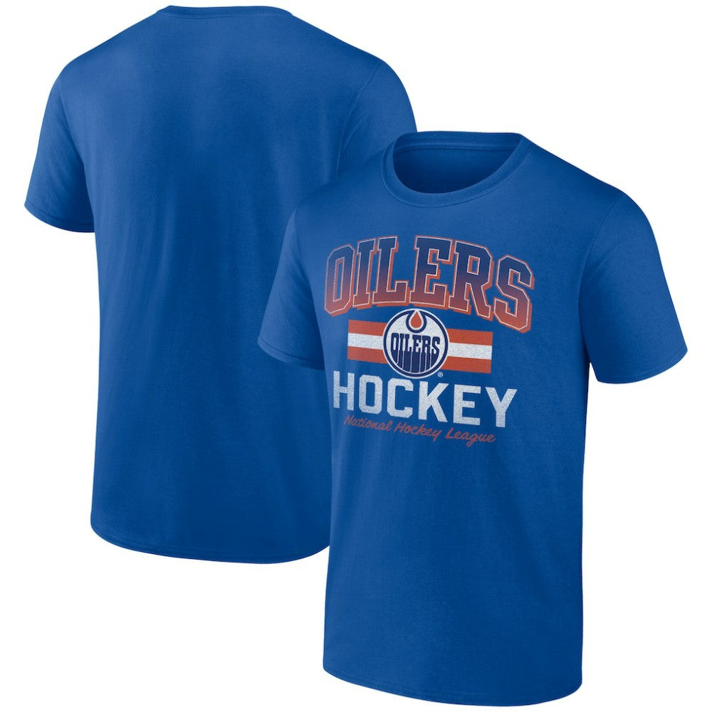 Edmonton Oilers Retro Stripe T-Shirt -  NHL T-shirts