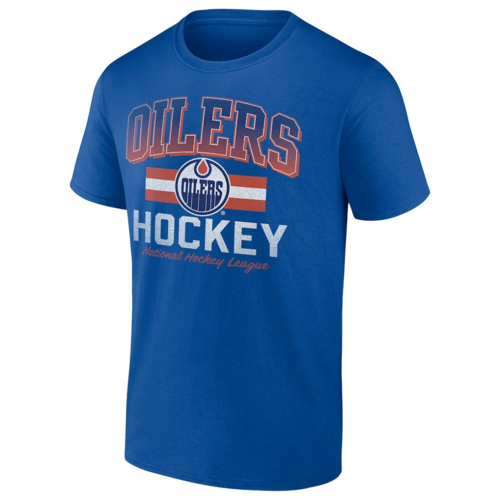 Edmonton Oilers Retro Stripe T-Shirt -  NHL T-shirts