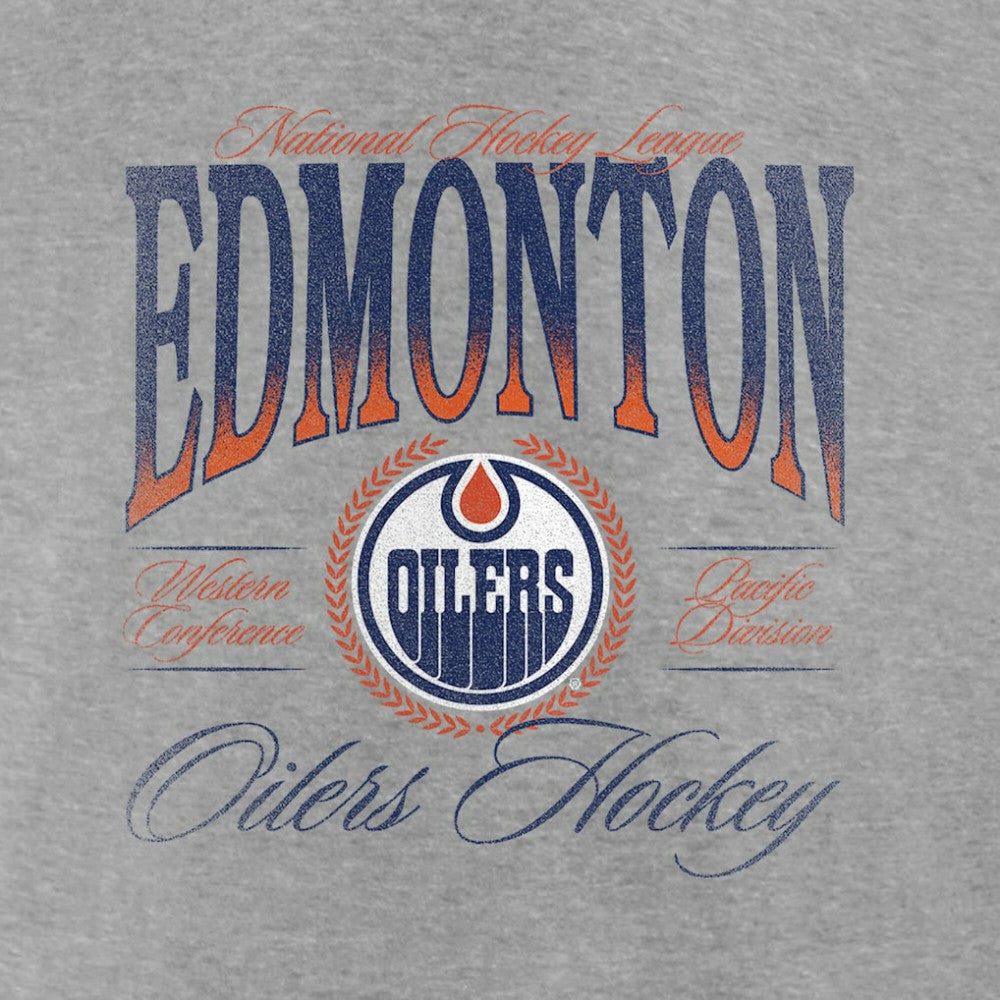 Edmonton Oilers Women's Retro Script V-Neck T-Shirt -  NHL T-shirts