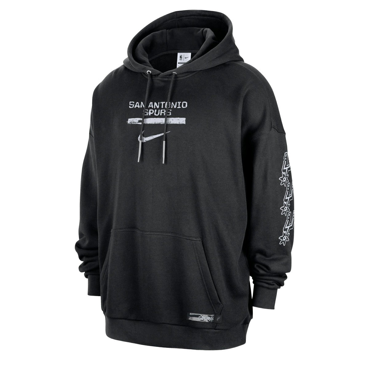 Black San Antonio Spurs Courtside Club Premium Hoodie | NBA