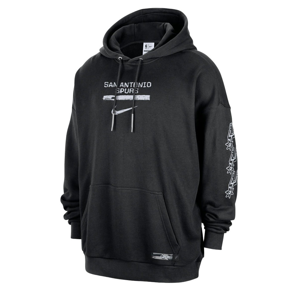 Black San Antonio Spurs Courtside Club Premium Hoodie | NBA