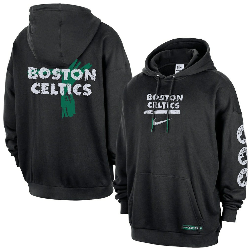 Black Boston Celtics Courtside Club Premium Hoodie | NBA