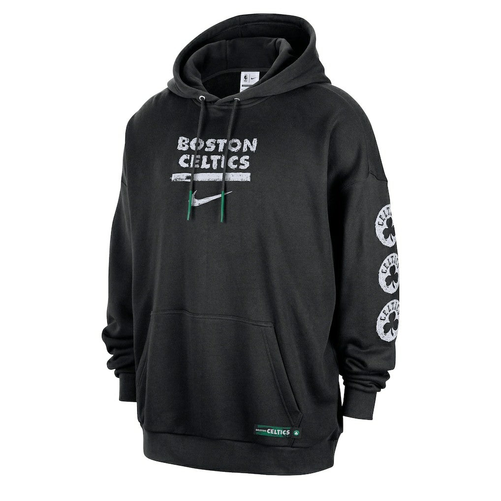 Black Boston Celtics Courtside Club Premium Hoodie | NBA