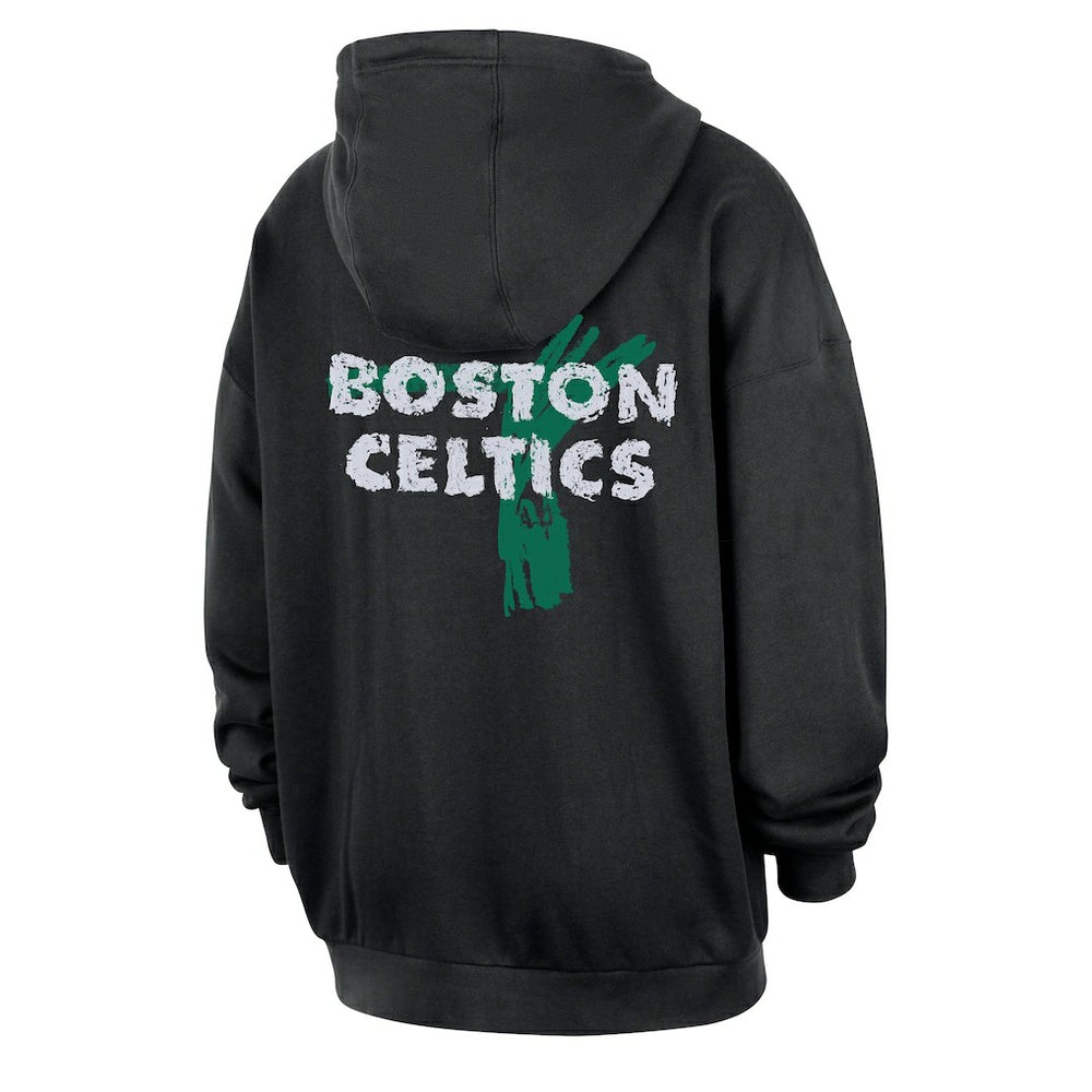 Black Boston Celtics Courtside Club Premium Hoodie | NBA