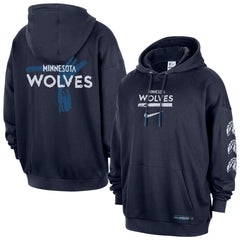 Navy Minnesota Timberwolves Courtside Club Premium Hoodie | NBA