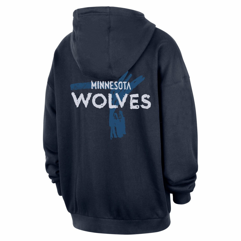 Navy Minnesota Timberwolves Courtside Club Premium Hoodie | NBA