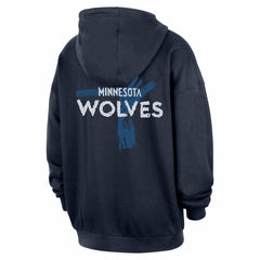 Navy Minnesota Timberwolves Courtside Club Premium Hoodie | NBA
