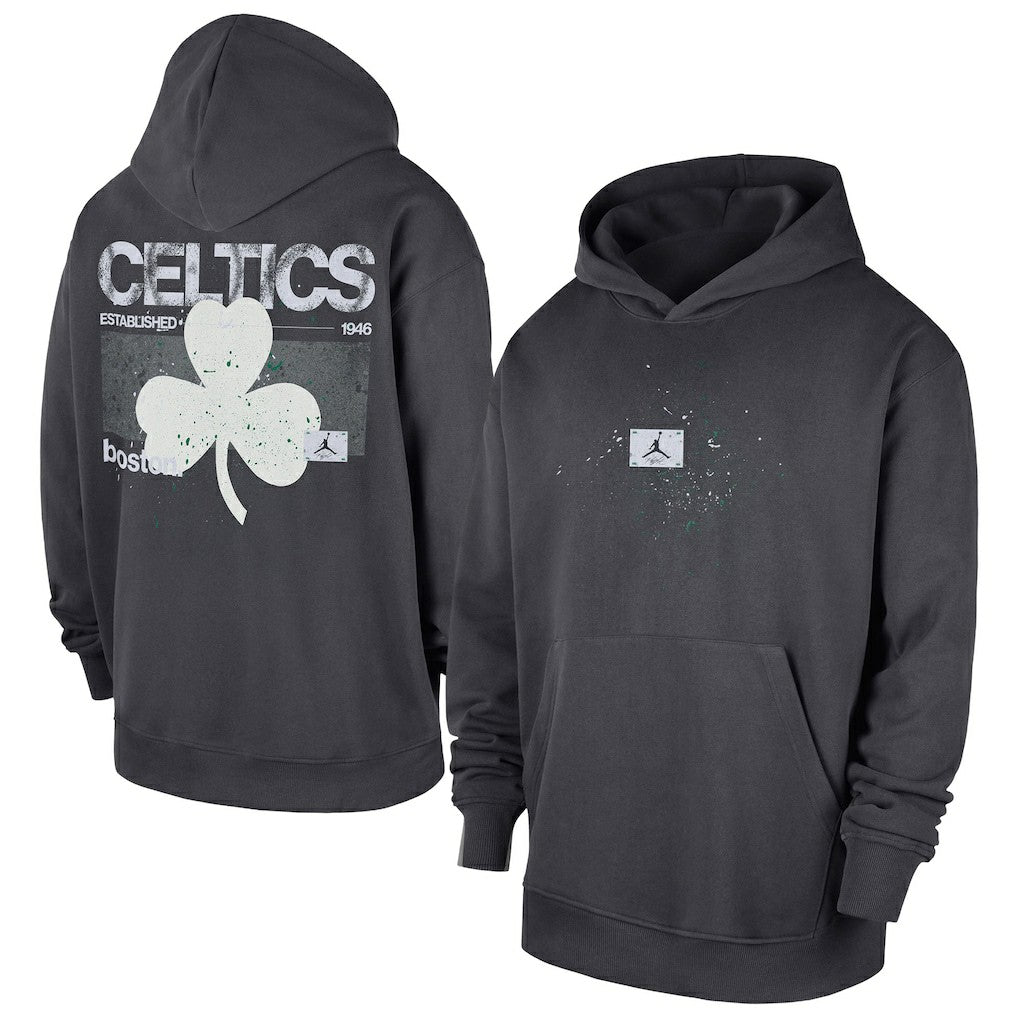 Anthracite Boston Celtics Jordan Brand Statement Jumpman Flight Premiere Hoodie | NBA