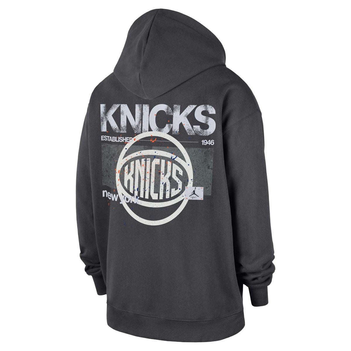 Anthracite New York Knicks Jordan Brand Statement Jumpman Flight Premiere Hoodie | NBA
