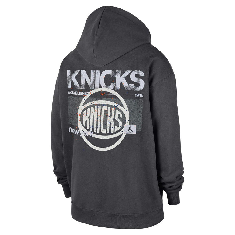 Anthracite New York Knicks Jordan Brand Statement Jumpman Flight Premiere Hoodie | NBA