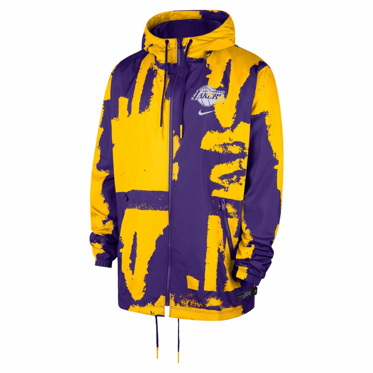 Purple Los Angeles Lakers Unisex Courtside Club Premium Woven Full-Zip Hooded Jacket | NBA