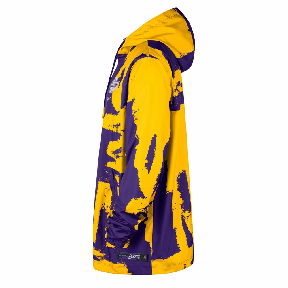 Purple Los Angeles Lakers Unisex Courtside Club Premium Woven Full-Zip Hooded Jacket | NBA