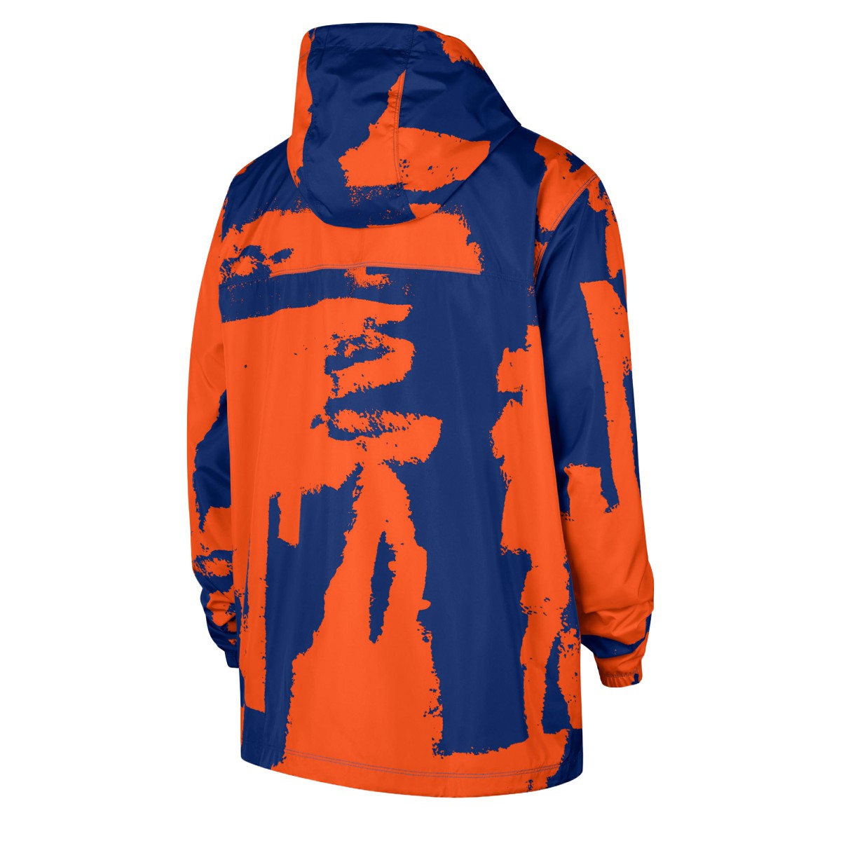 Blue/Orange New York Knicks Courtside Club Premium Woven Full-Zip Hooded Jacket | NBA