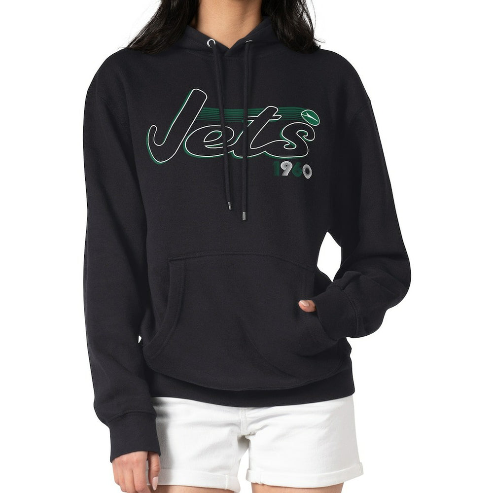 New York Jets Starter Women's Groovy Script Pullover Hoodie | NFL New