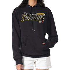 Pittsburgh Steelers Starter Women's Groovy Script Pullover Hoodie | NFL Hot