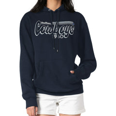 Dallas Cowboys Starter Women's Groovy Script Pullover Hoodie | NFL Discount