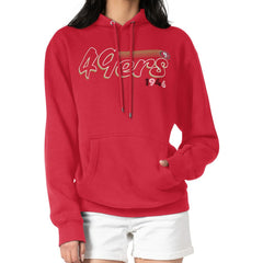 San Francisco 49ers Starter Women's Groovy Script Pullover Hoodie | NFL US