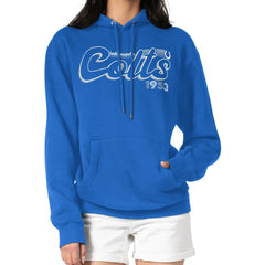 Indianapolis Colts Starter Women's Groovy Script Pullover Hoodie | NFL New