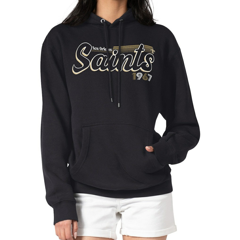 New Orleans Saints Starter Women's Groovy Script Pullover Hoodie | NFL Outlet