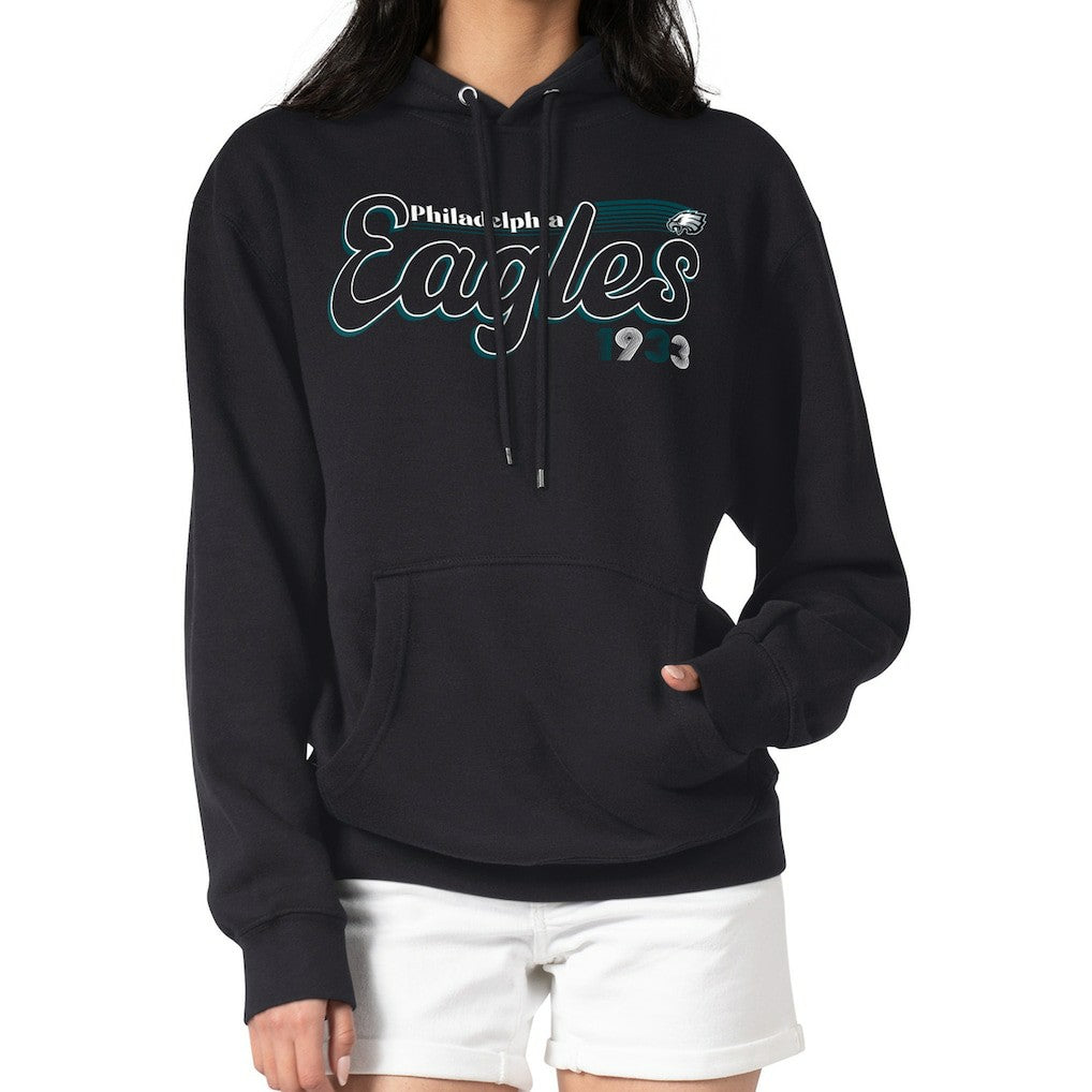 Philadelphia Eagles Starter Women's Groovy Script Pullover Hoodie | NFL Online