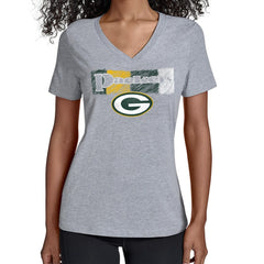 Green Bay Packers Starter Women's Color Shading V-Neck T-Shirt | NFL US