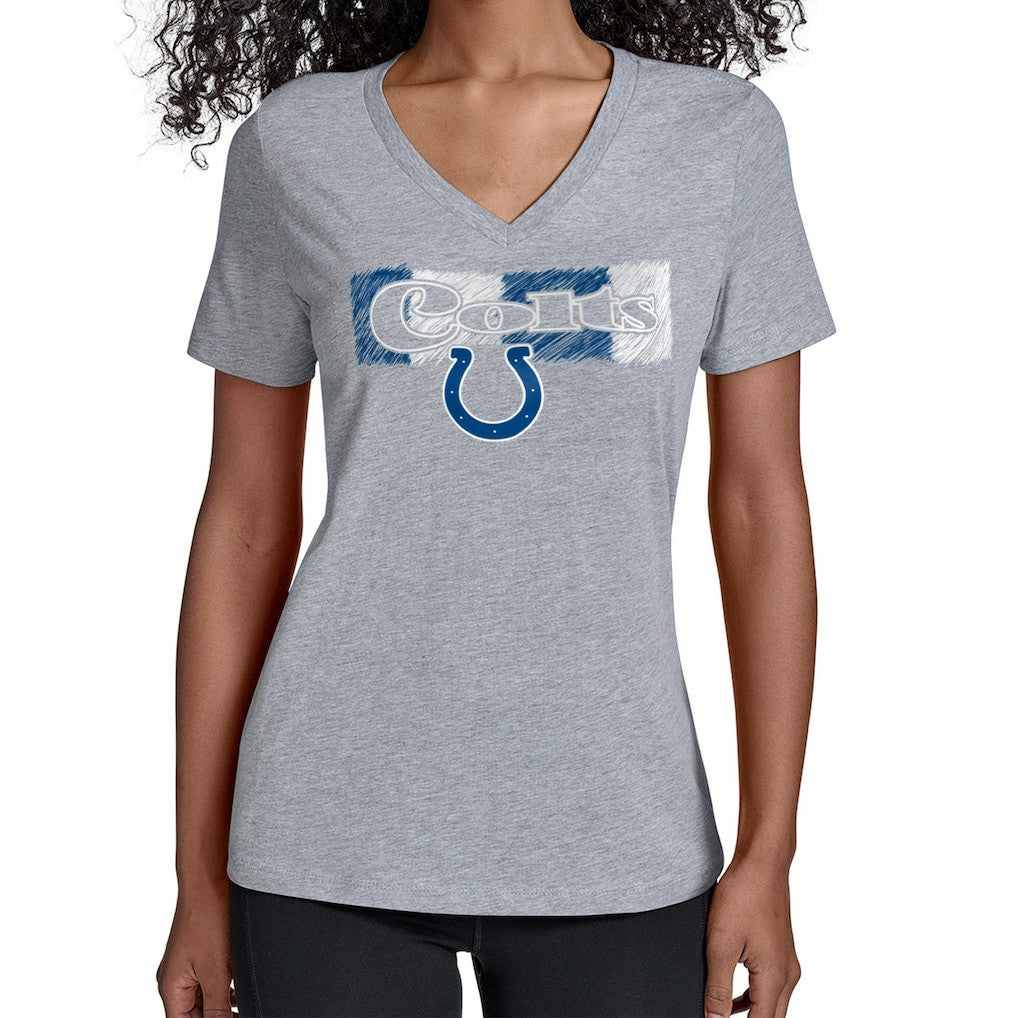 Indianapolis Colts Starter Women's Color Shading V-Neck T-Shirt | NFL Sale