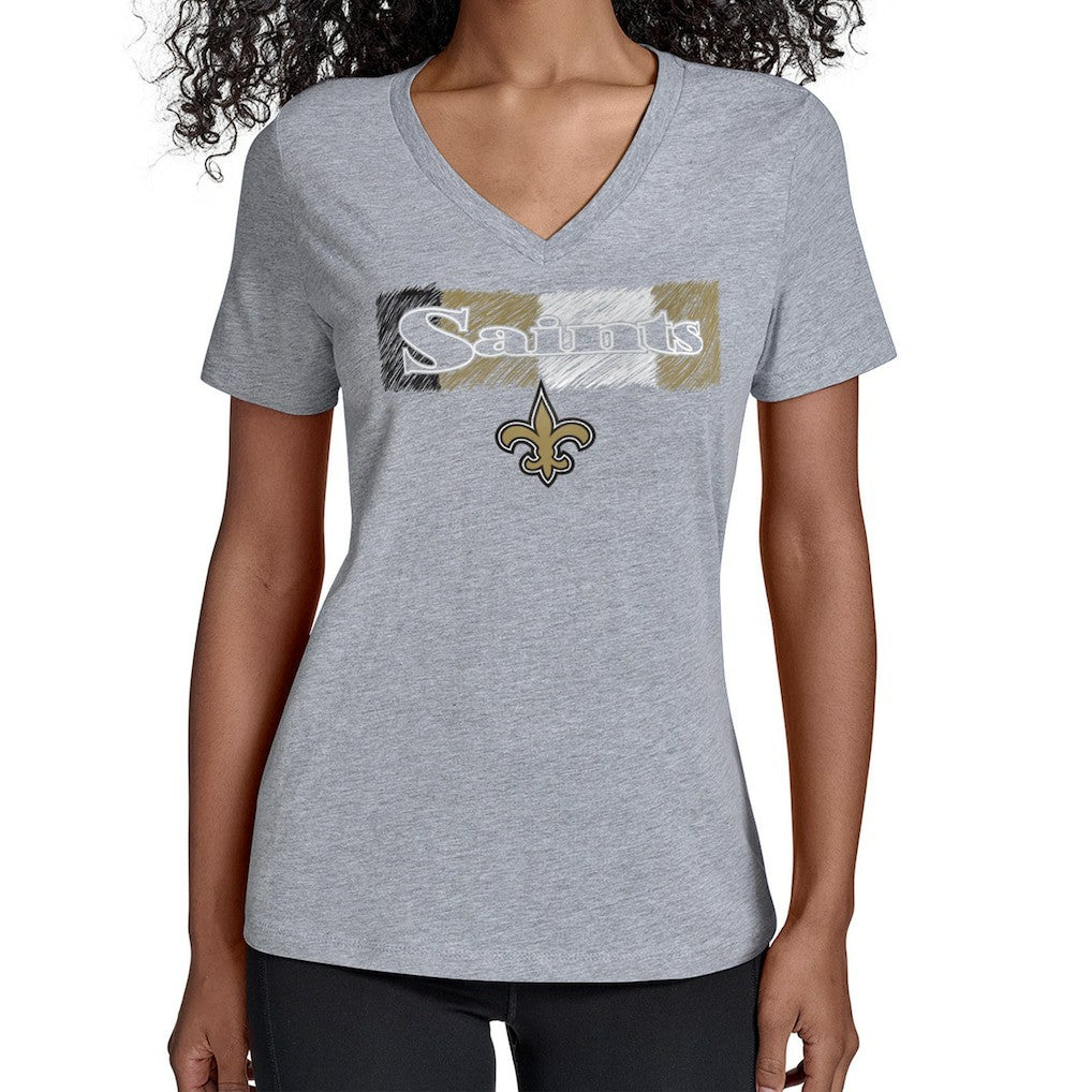 New Orleans Saints Starter Women's Color Shading V-Neck T-Shirt | NFL Near me