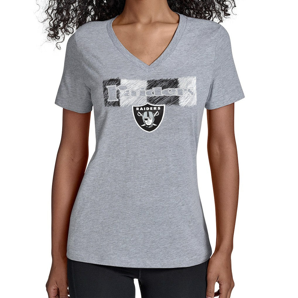 Las Vegas Raiders Starter Women's Color Shading V-Neck T-Shirt | NFL US