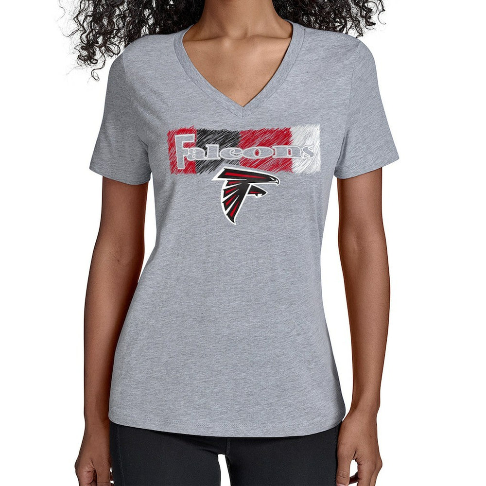 Atlanta Falcons Starter Women's Color Shading V-Neck T-Shirt | NFL Near me