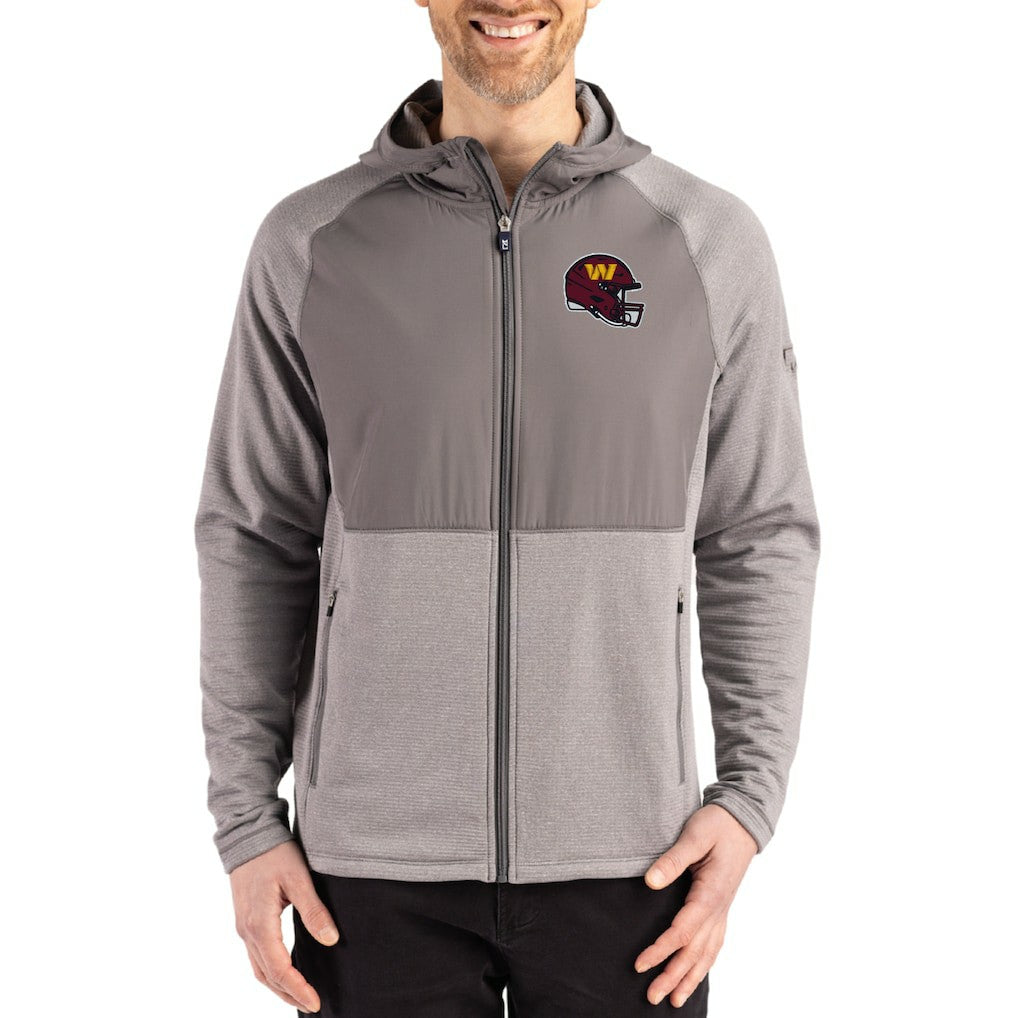 Washington Commanders Cutter & Buck Peshastin Eco Fleece Recycled Raglan Full-Zip Tri-Blend Hybrid Jacket | NFL On sale