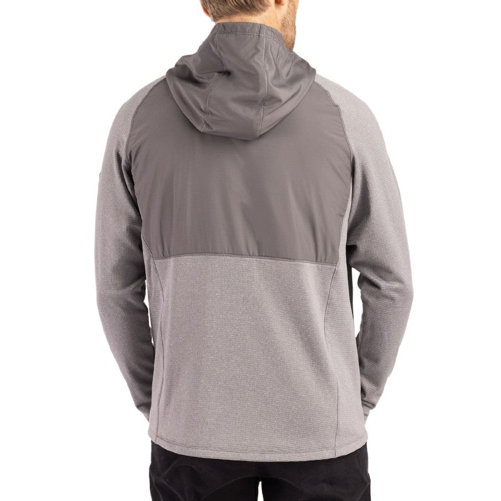 Denver Broncos Cutter & Buck Peshastin Eco Fleece Recycled Raglan Full-Zip Tri-Blend Hybrid Jacket | NFL US