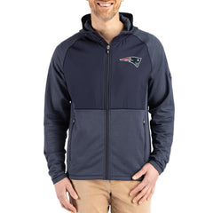 New England Patriots Cutter & Buck Peshastin Eco Fleece Recycled Raglan Full-Zip Tri-Blend Hybrid Jacket | NFL Near me
