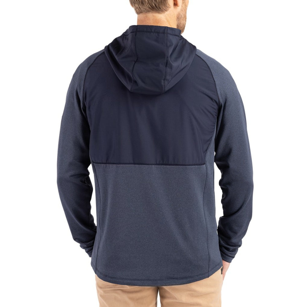 New England Patriots Cutter & Buck Peshastin Eco Fleece Recycled Raglan Full-Zip Tri-Blend Hybrid Jacket | NFL US
