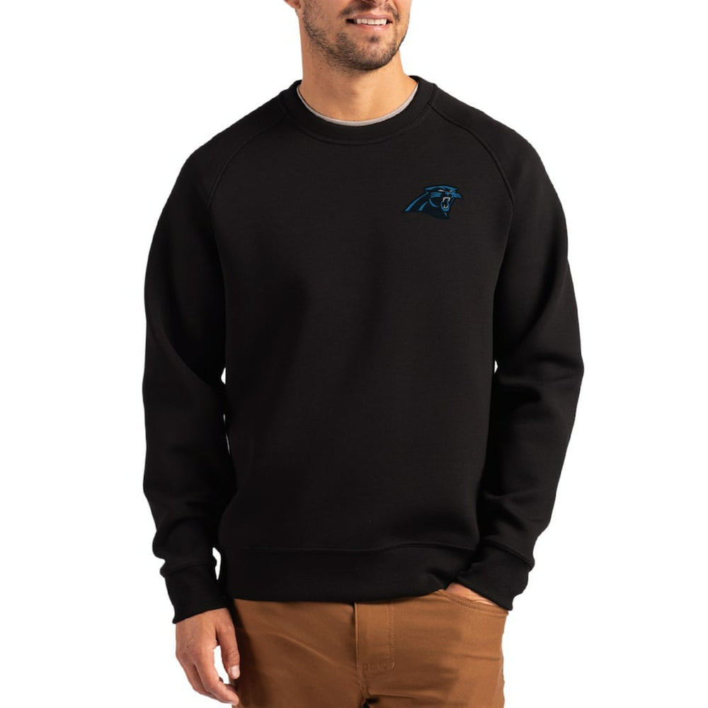Carolina Panthers Cutter & Buck Primary Logo Roam Recycled Raglan Pullover Sweatshirt | NFL US