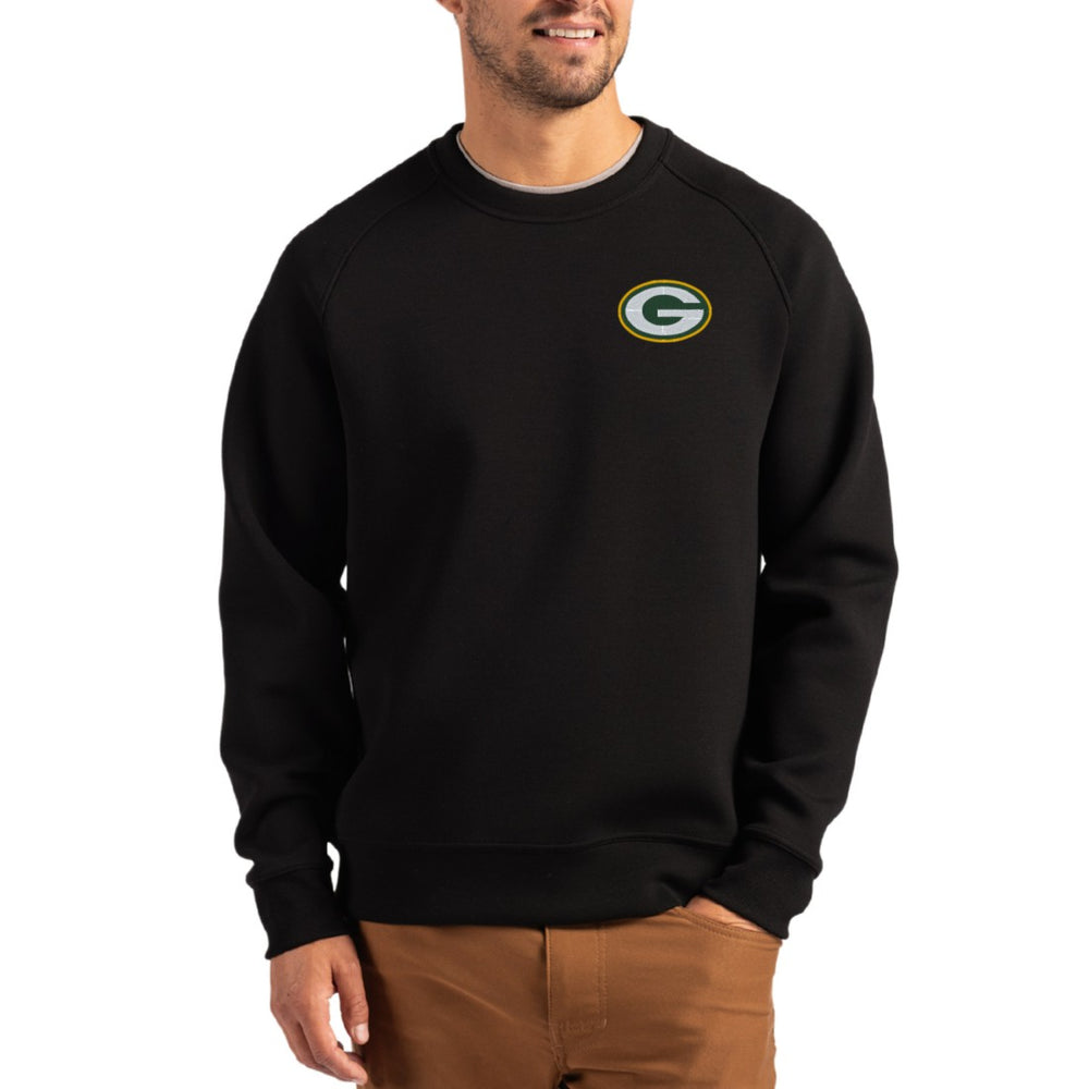 Green Bay Packers Cutter & Buck Primary Logo Roam Recycled Raglan Pullover Sweatshirt | NFL Near me