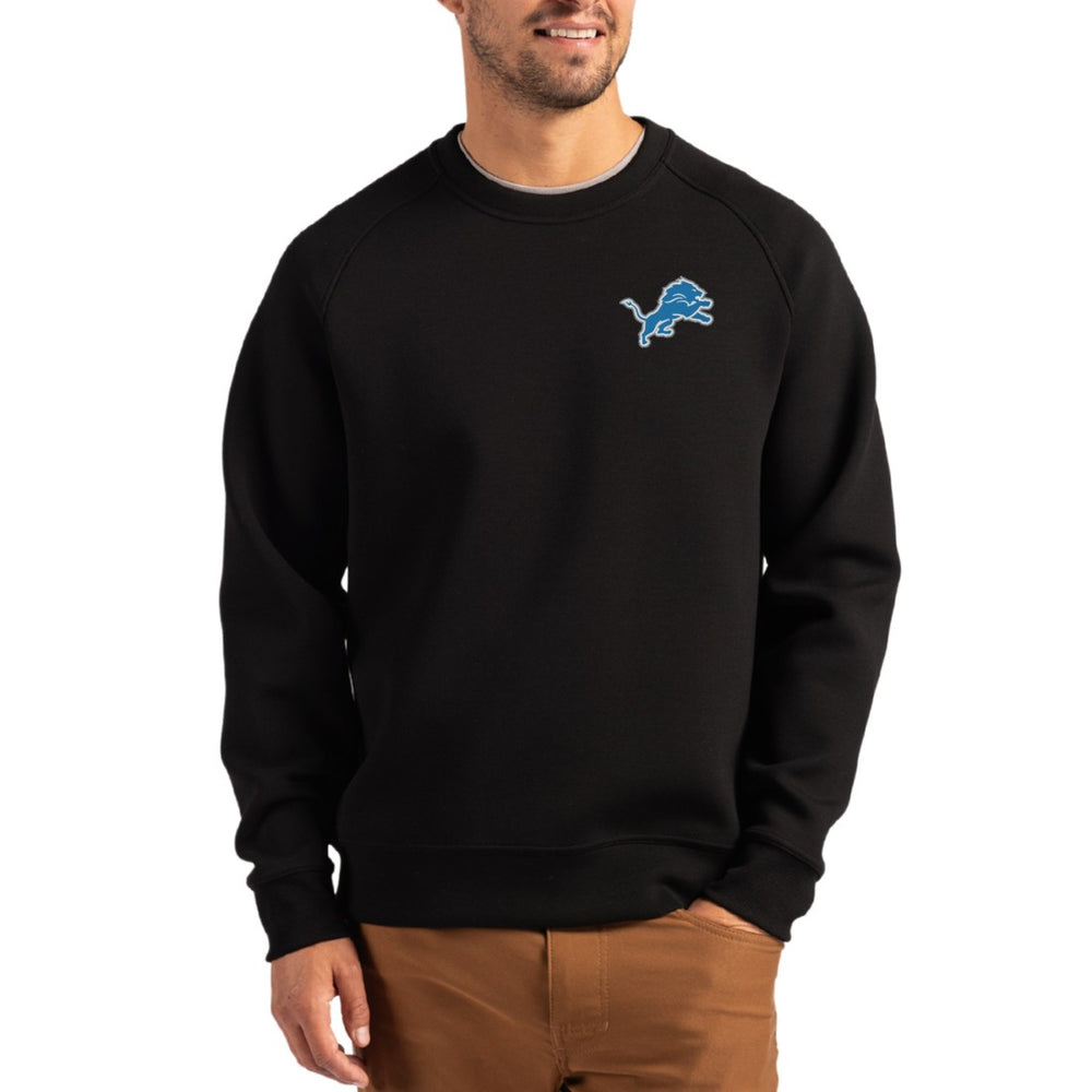 Detroit Lions Cutter & Buck Primary Logo Roam Recycled Raglan Pullover Sweatshirt | NFL US