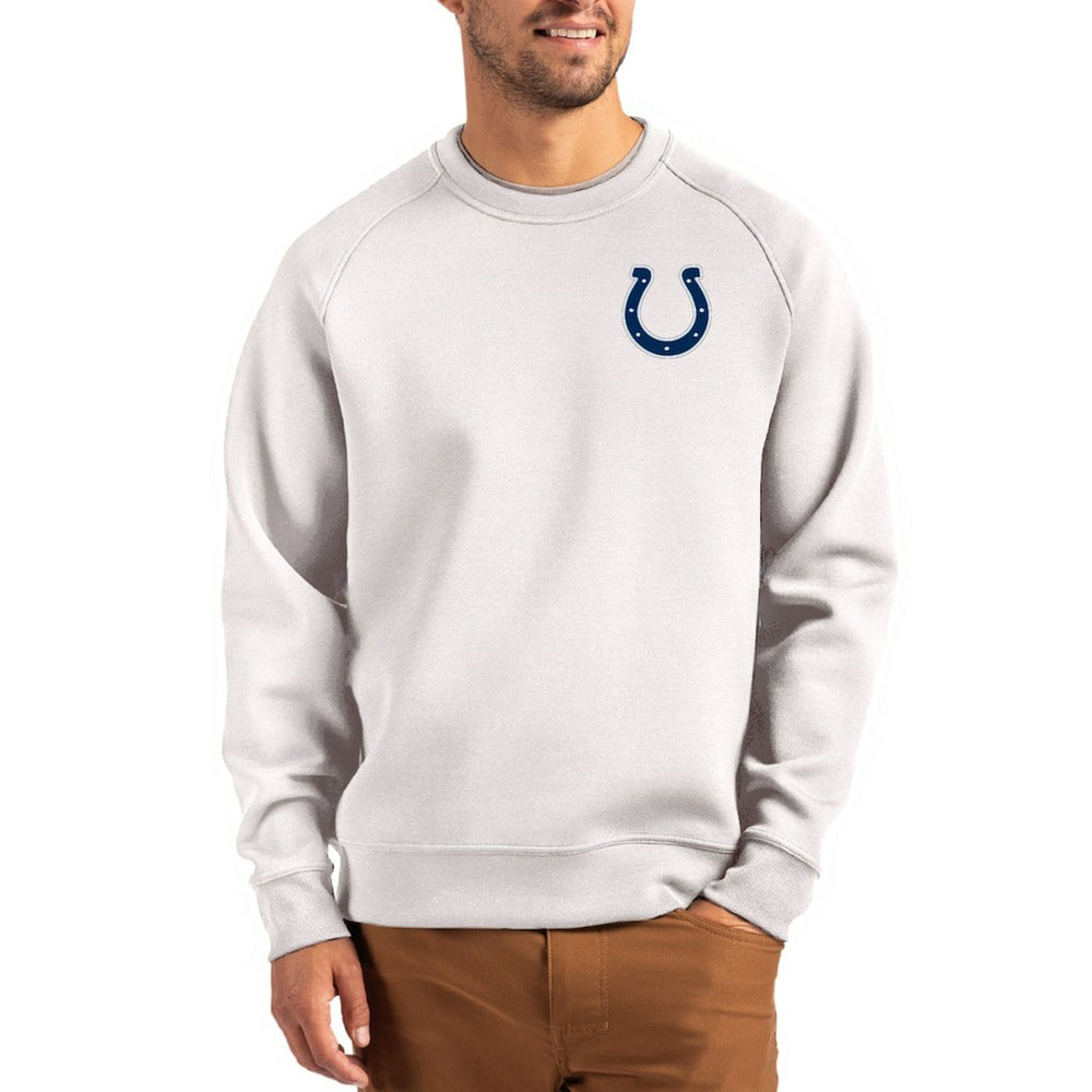Indianapolis Colts Cutter & Buck Primary Logo Roam Recycled Raglan Pullover Sweatshirt | NFL US