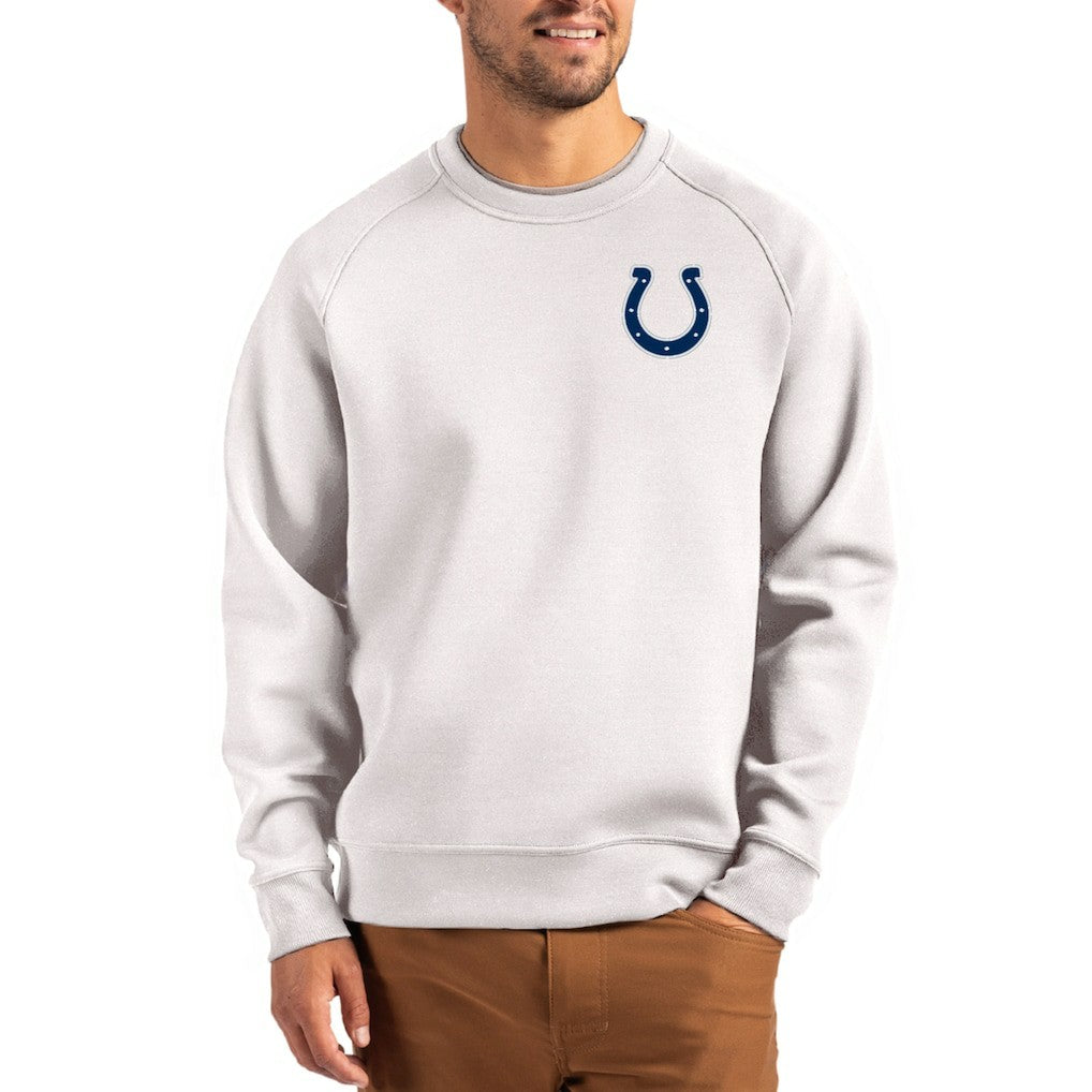 Indianapolis Colts Cutter & Buck Primary Logo Roam Recycled Raglan Pullover Sweatshirt | NFL US