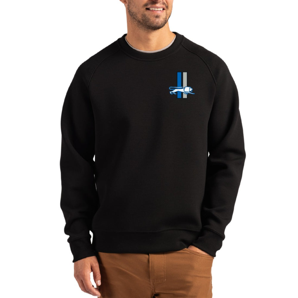 Detroit Lions Cutter & Buck Throwback Roam Recycled Raglan Pullover Sweatshirt | NFL Hot